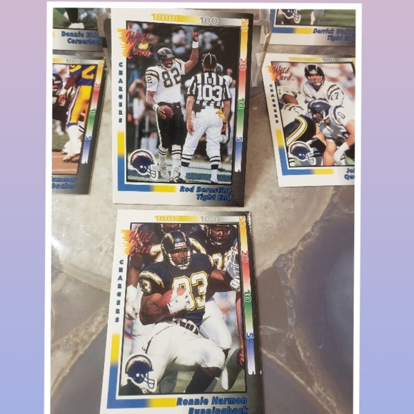 🏈Chargers set of 7 football trading cards🏈 - Picture 7 of 11